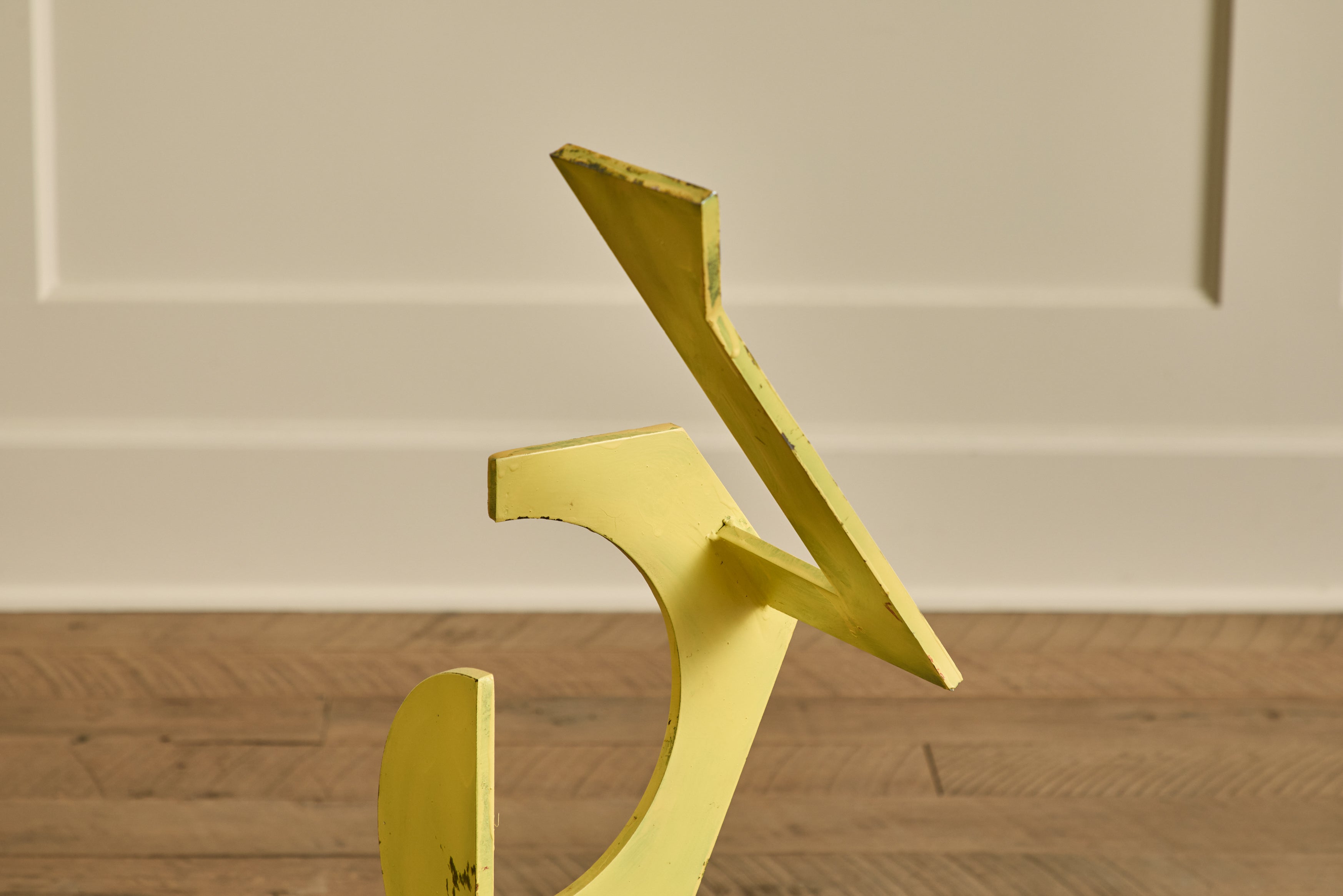 Yellow Abstract Sculpture