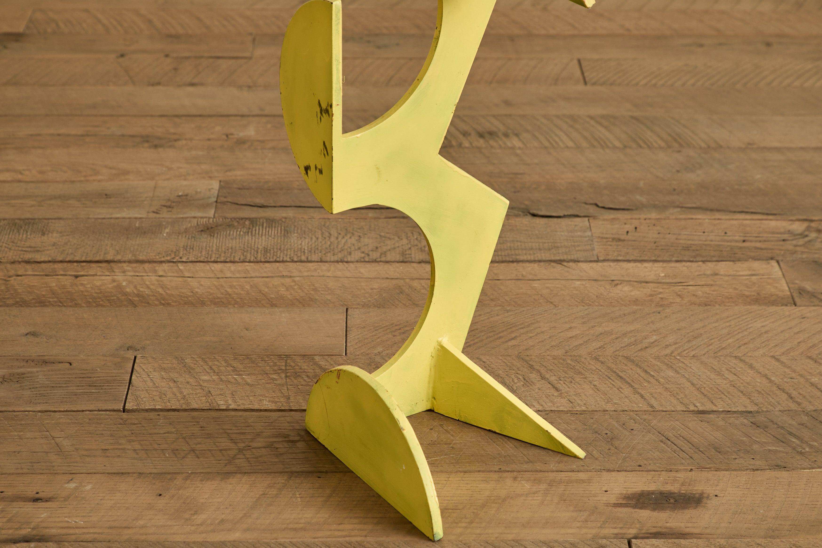 Yellow Abstract Sculpture