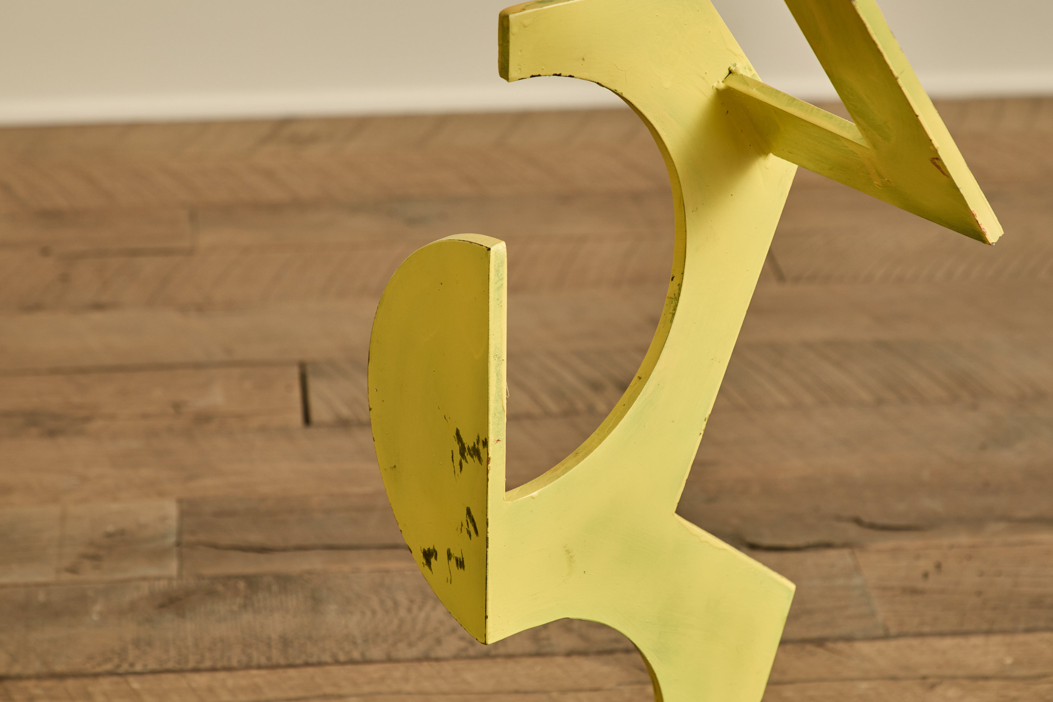 Yellow Abstract Sculpture