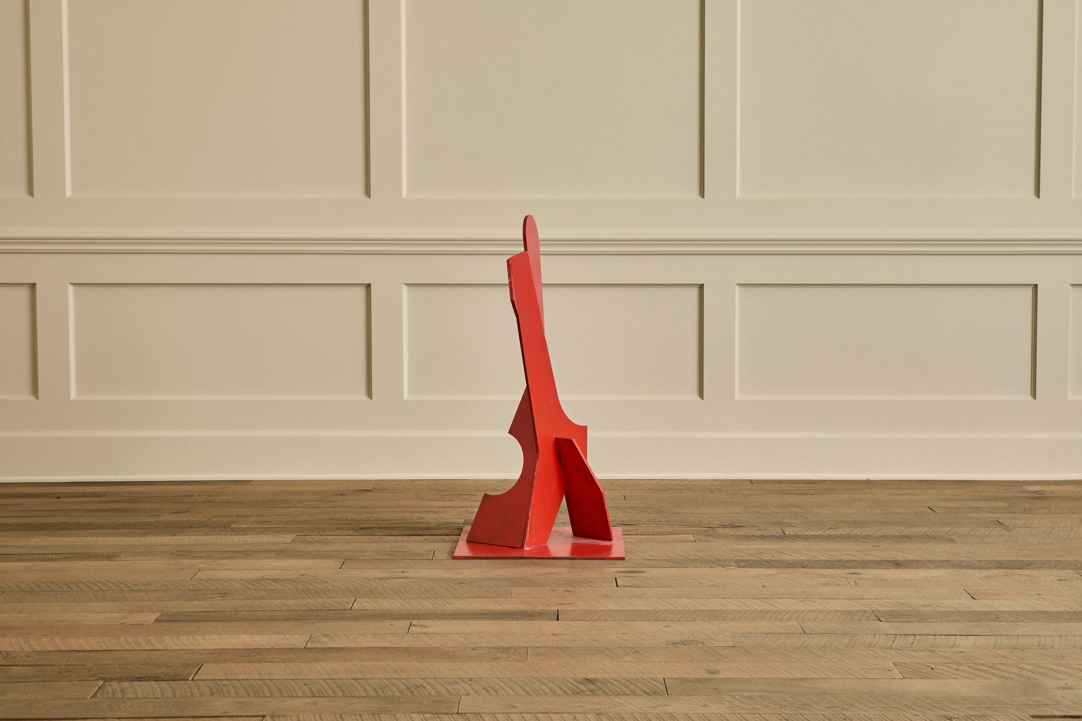 Red Abstract Sculpture