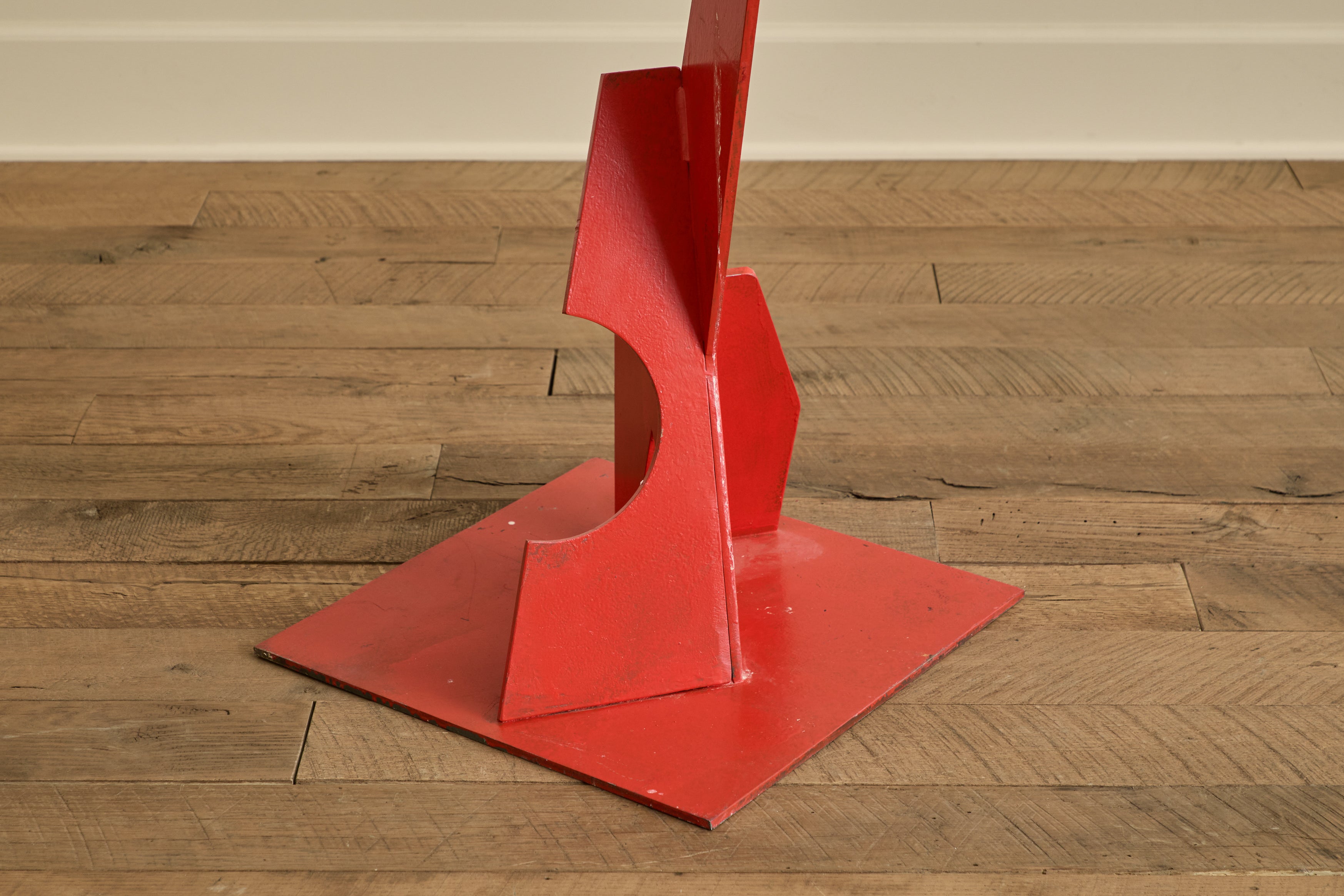 Red Abstract Sculpture
