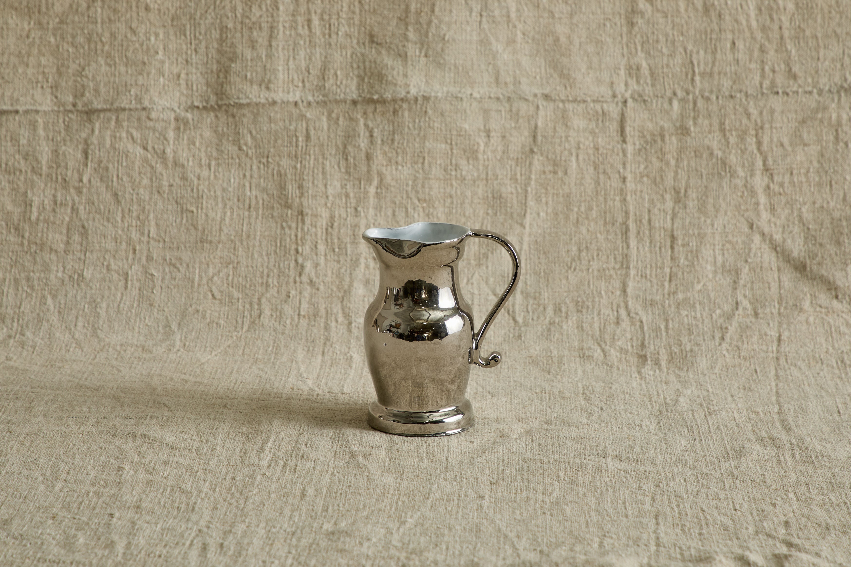 Small Colbert Pitcher, Platinum Exterior