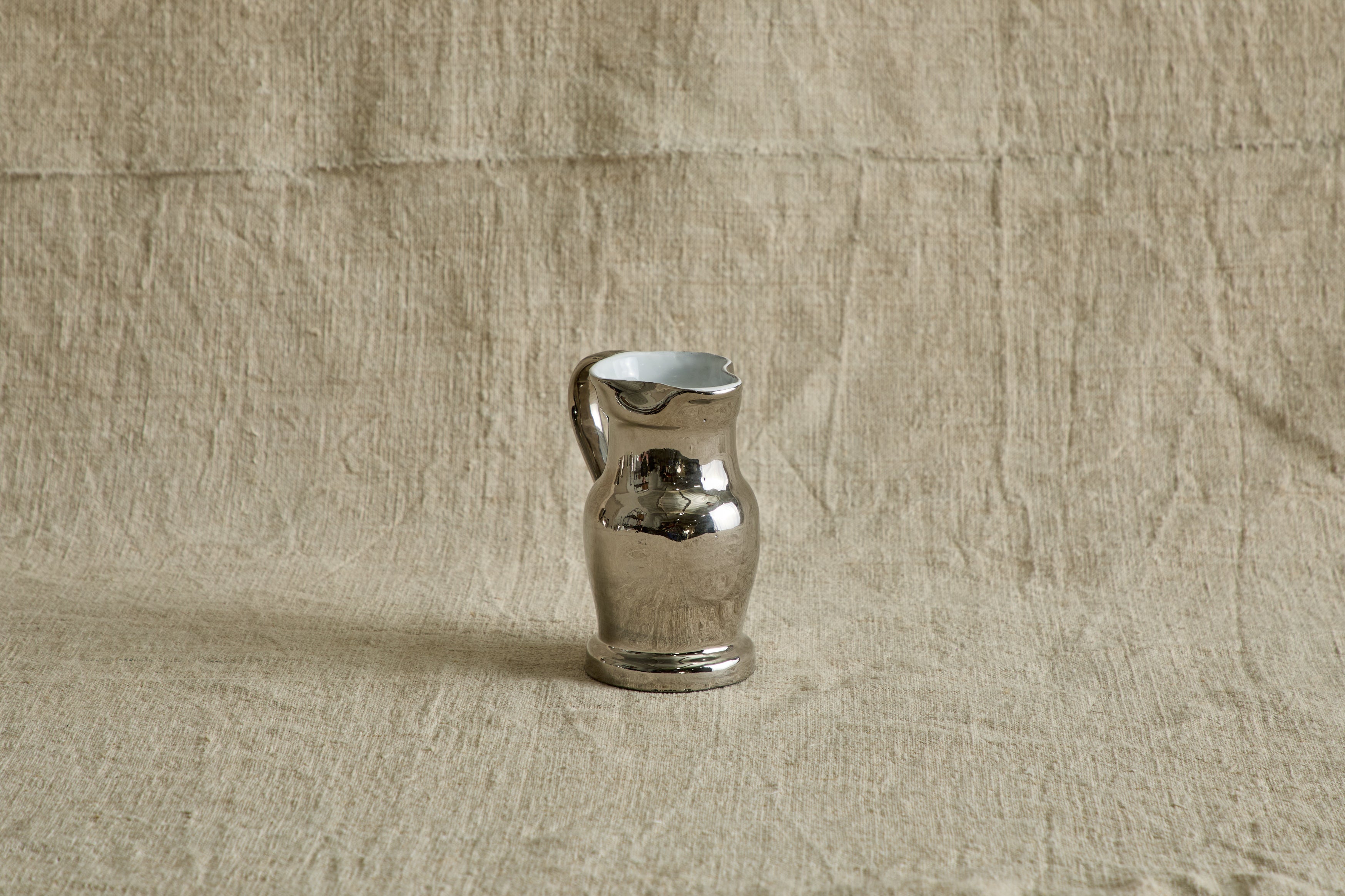 Small Colbert Pitcher, Platinum Exterior
