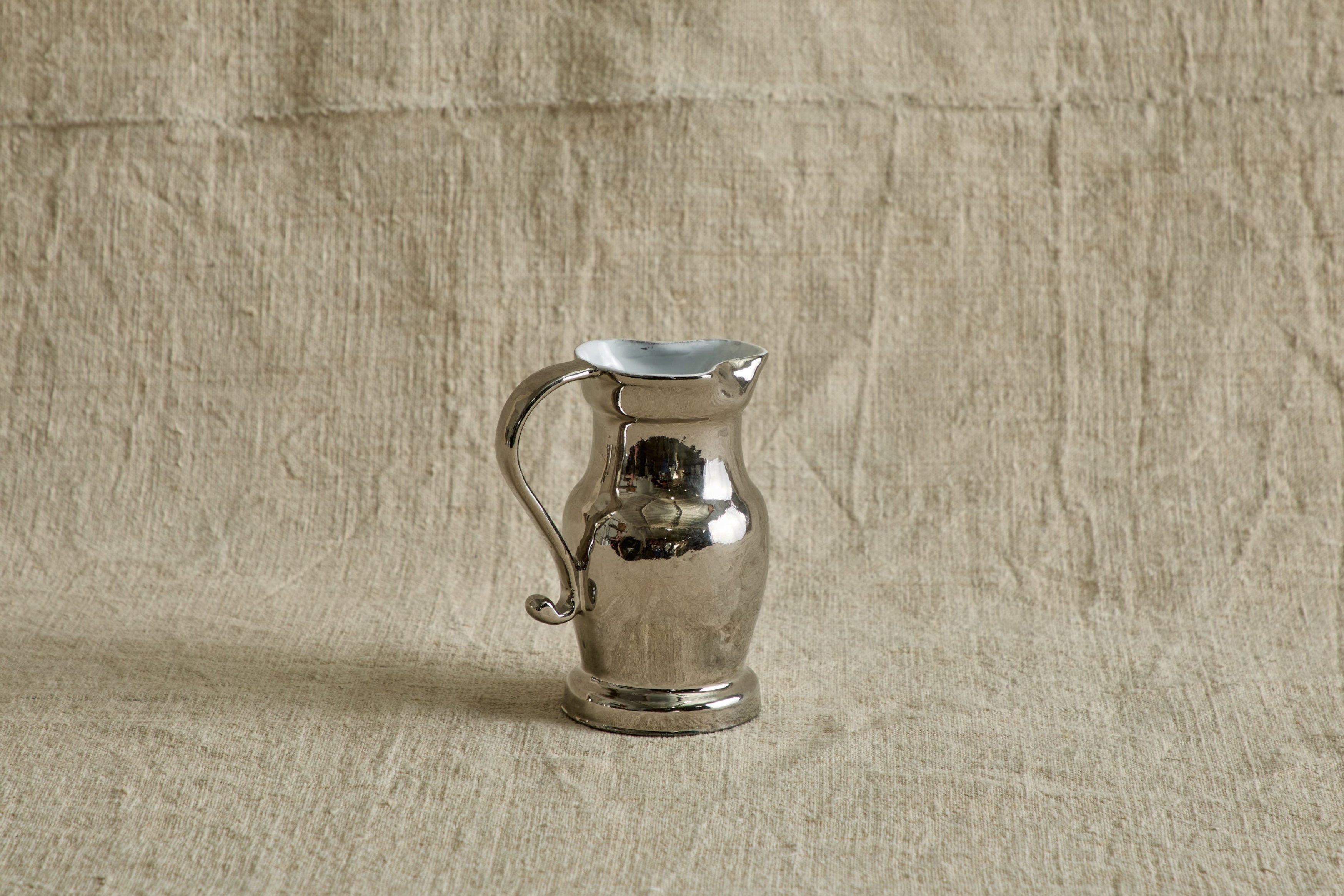 Small Colbert Pitcher, Platinum Exterior
