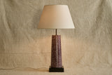 Scagliola Table Lamp, Porphyry