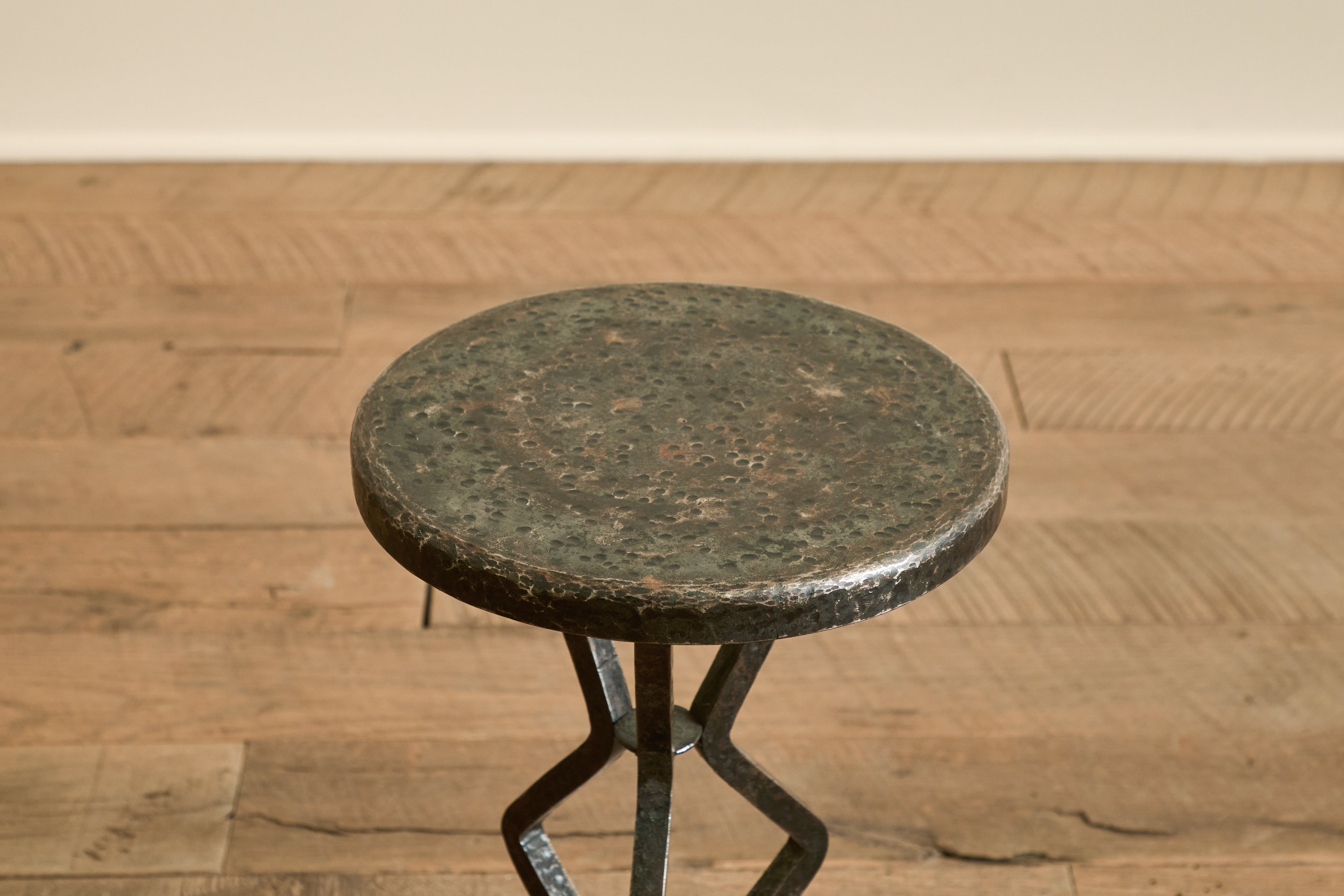 Mid Century Iron Side Table