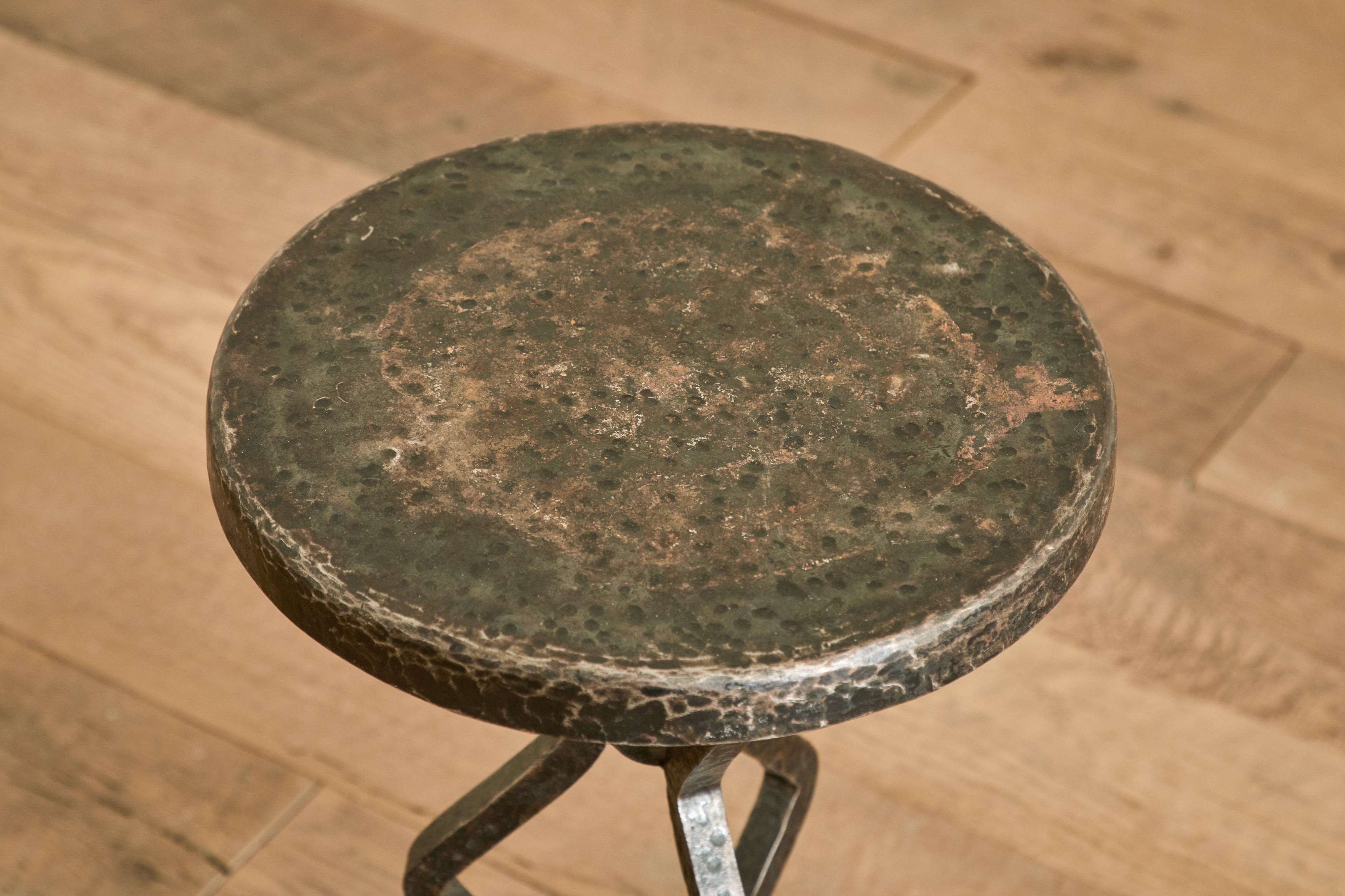 Mid Century Iron Side Table