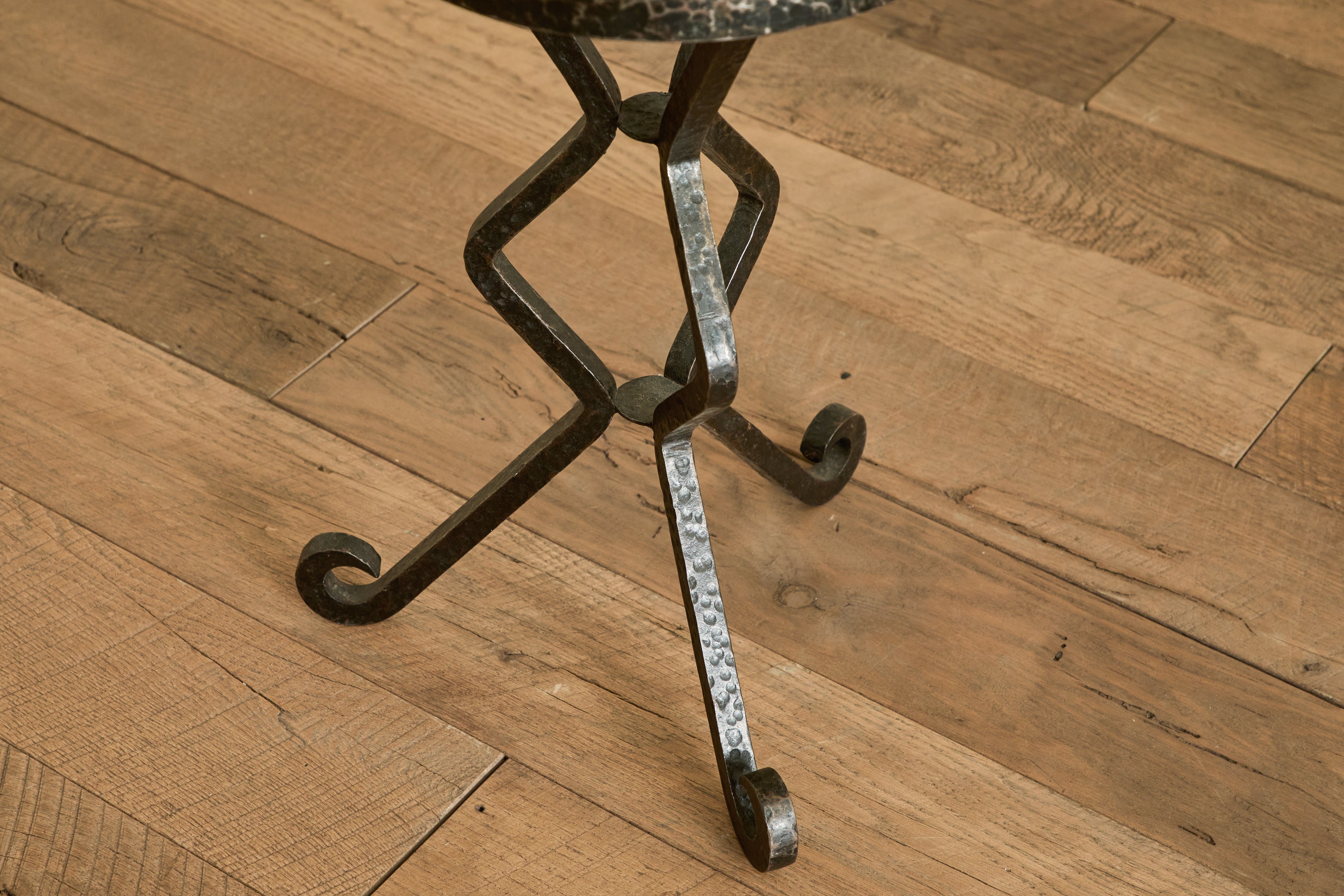 Mid Century Iron Side Table