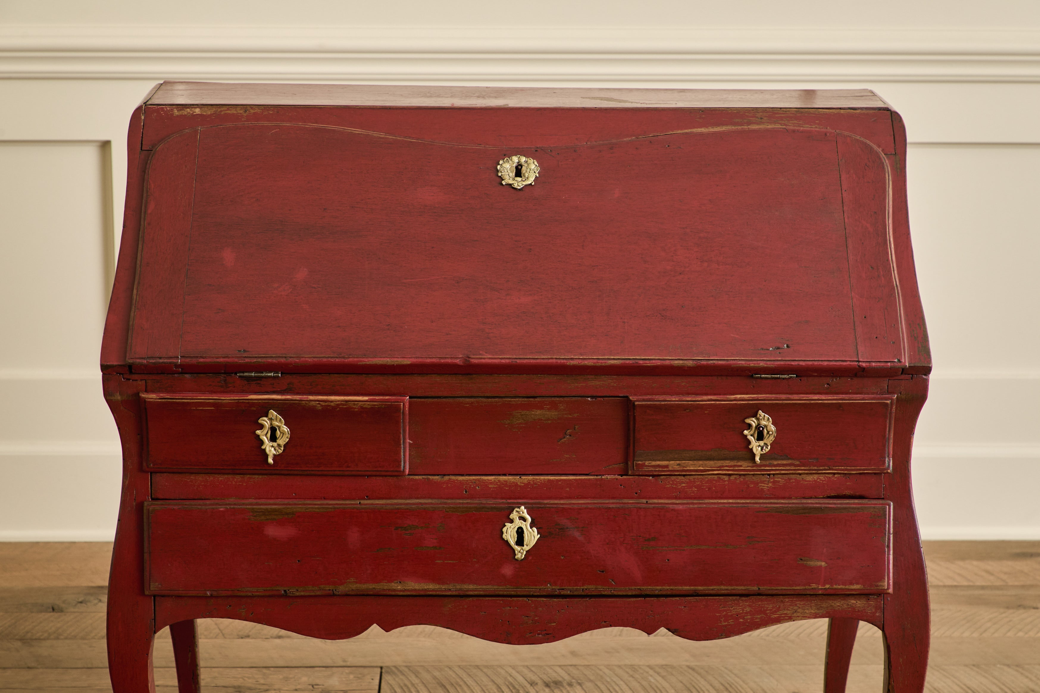 Red Louis XV Secretary