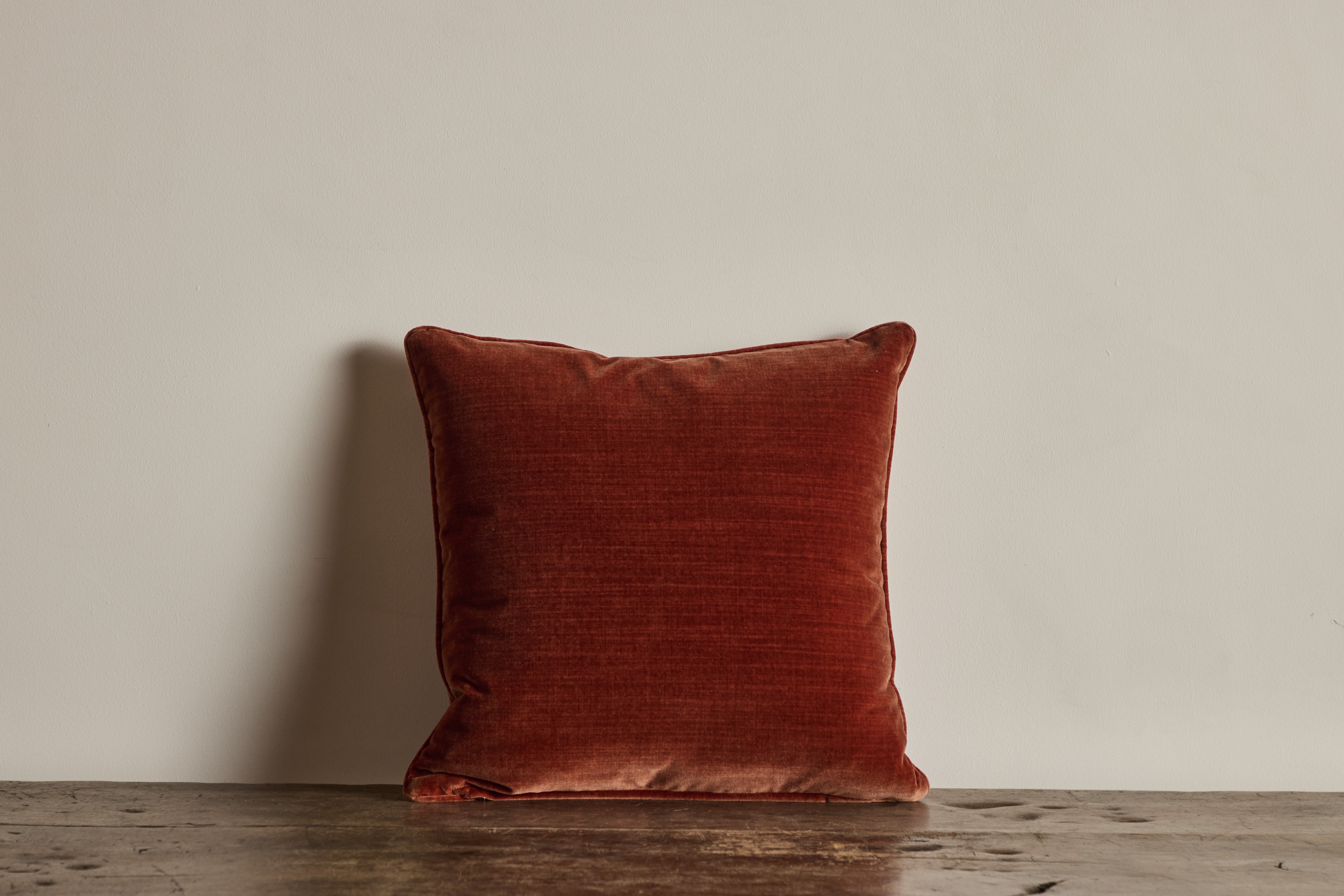 Velvet Pillow in Amber