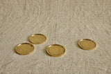 Cast Brass Coasters, Set of 4