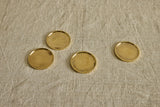 Cast Brass Coasters, Set of 4