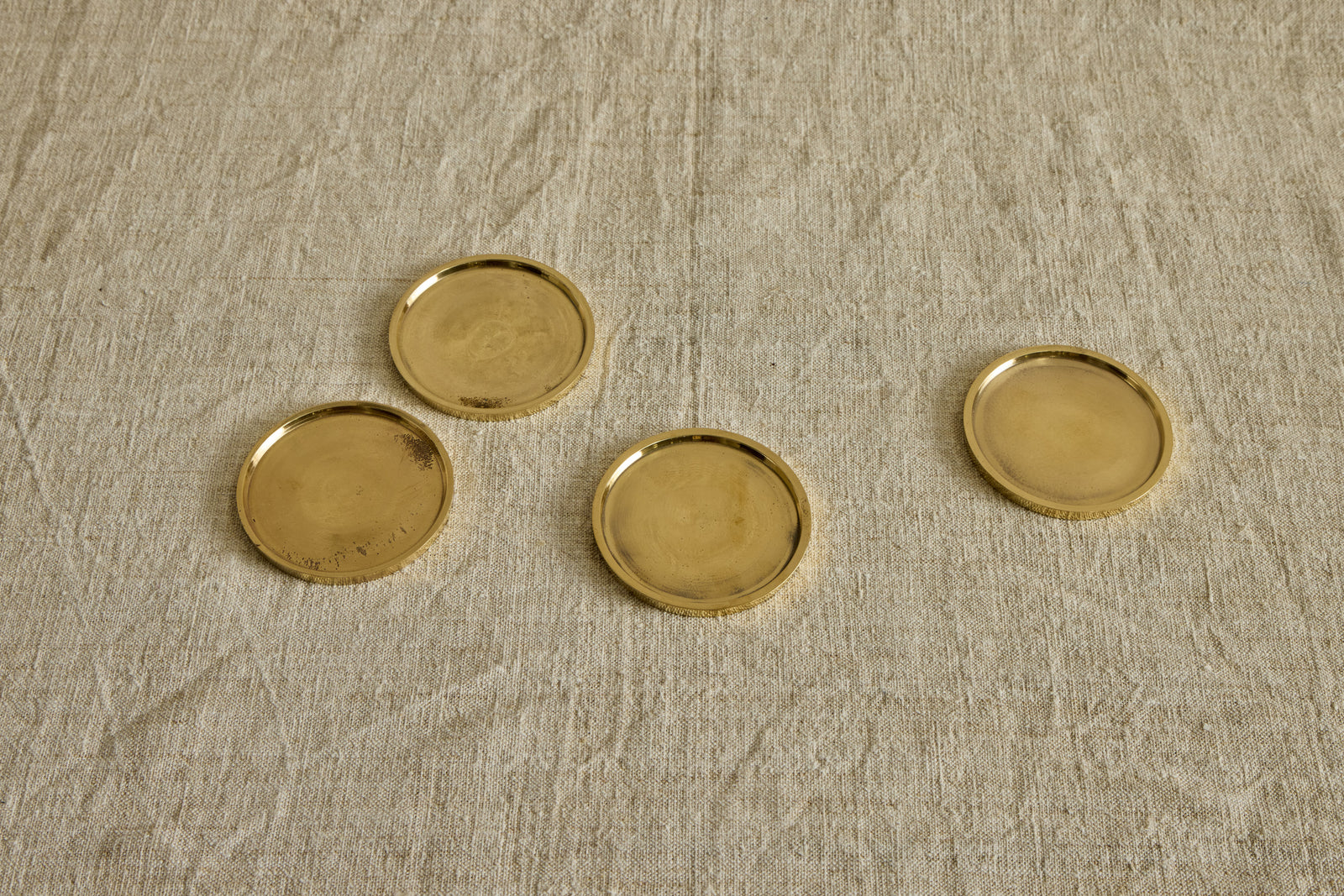 Cast Brass Coasters, Set of 4 – Nickey Kehoe