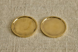 Cast Brass Coasters, Set of 4