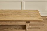 Custom Trestle Dining Table, Reclaimed Pine