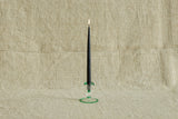 Green Wavy Candleholder