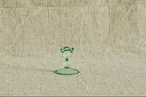 Green Wavy Candleholder