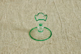 Green Wavy Candleholder