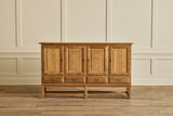 Grid Carved Oak Sideboard