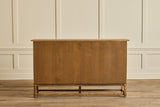 Grid Carved Oak Sideboard
