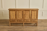 Grid Carved Oak Sideboard