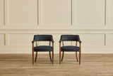 Pair of Beech Wood Side Chairs