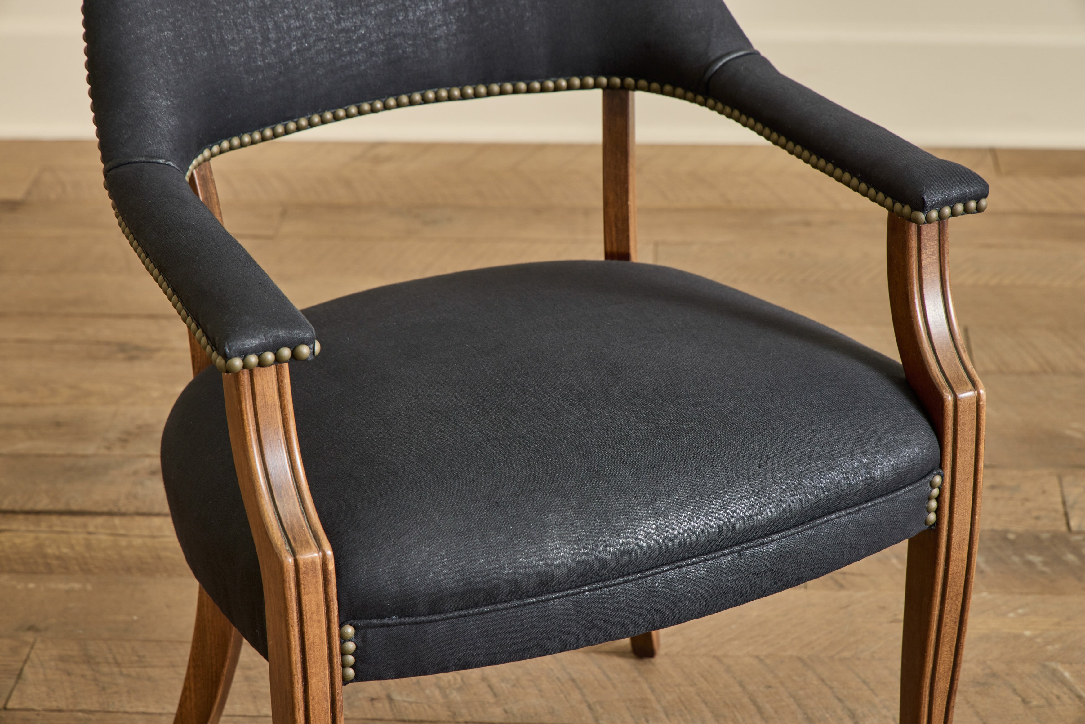 Pair of Beech Wood Side Chairs