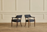 Pair of Beech Wood Side Chairs