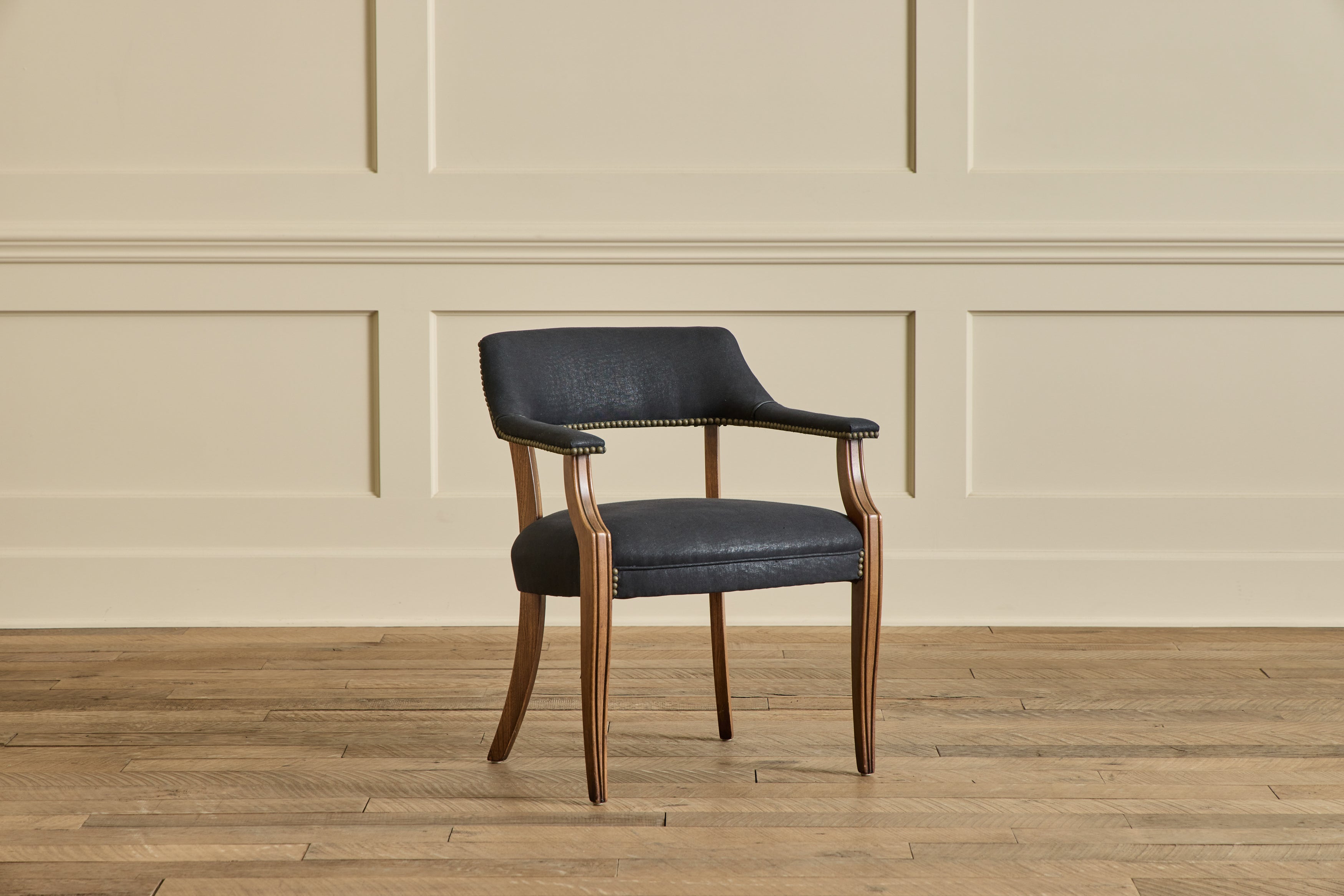Pair of Beech Wood Side Chairs