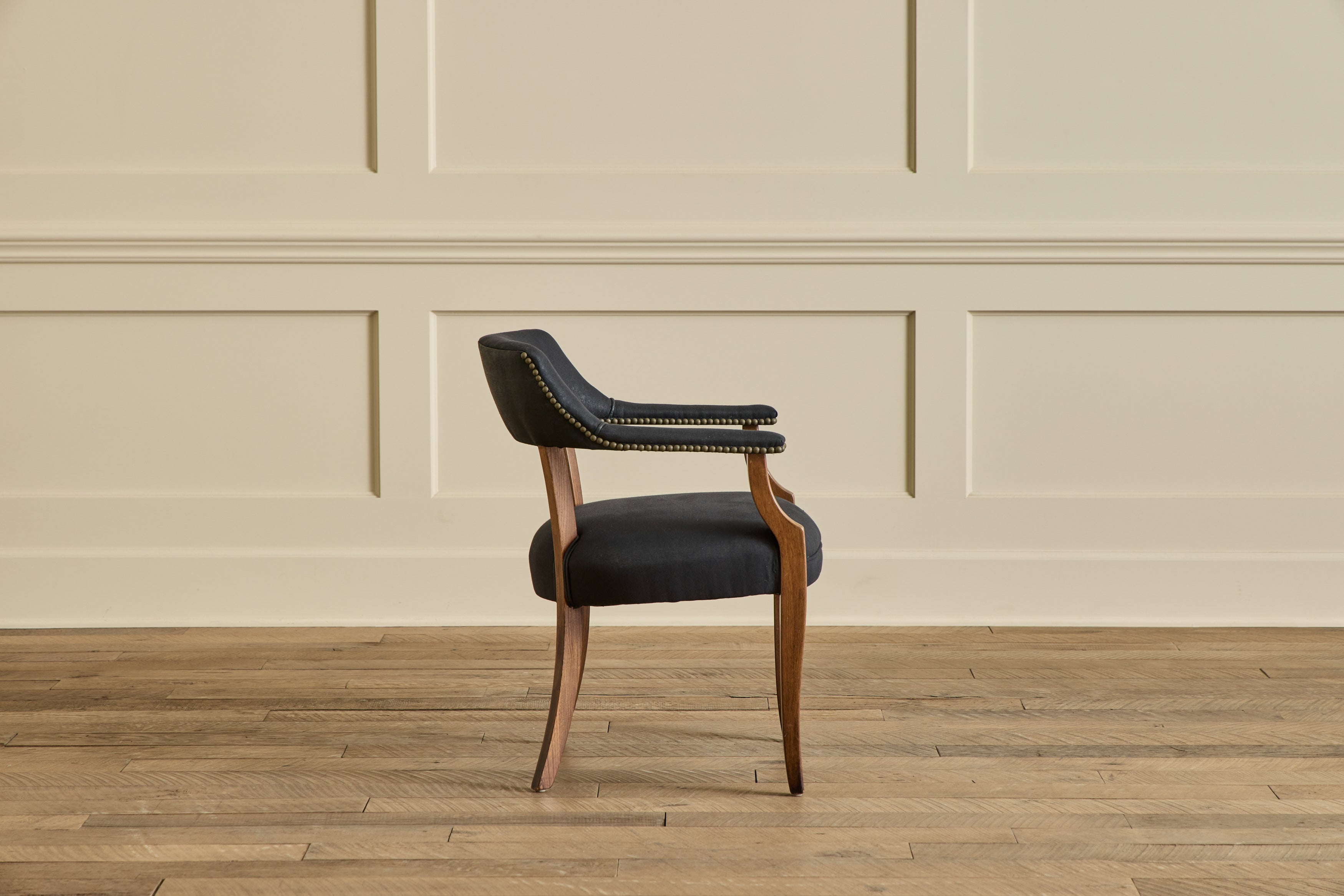 Pair of Beech Wood Side Chairs