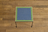 Mosaic Tile Side Table, Damascus and Clover