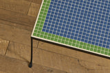Mosaic Tile Side Table, Damascus and Clover