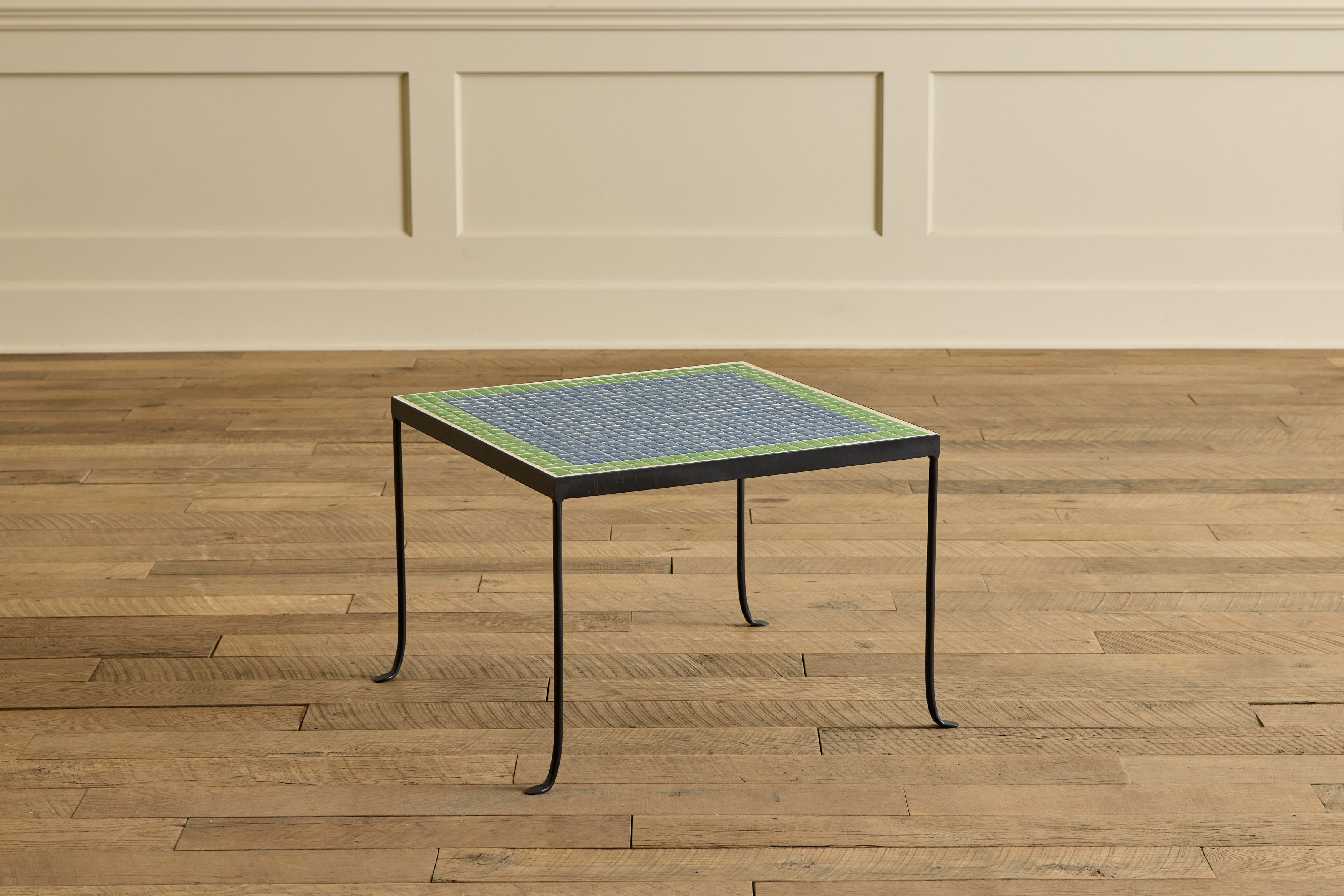 Mosaic Tile Side Table, Damascus and Clover