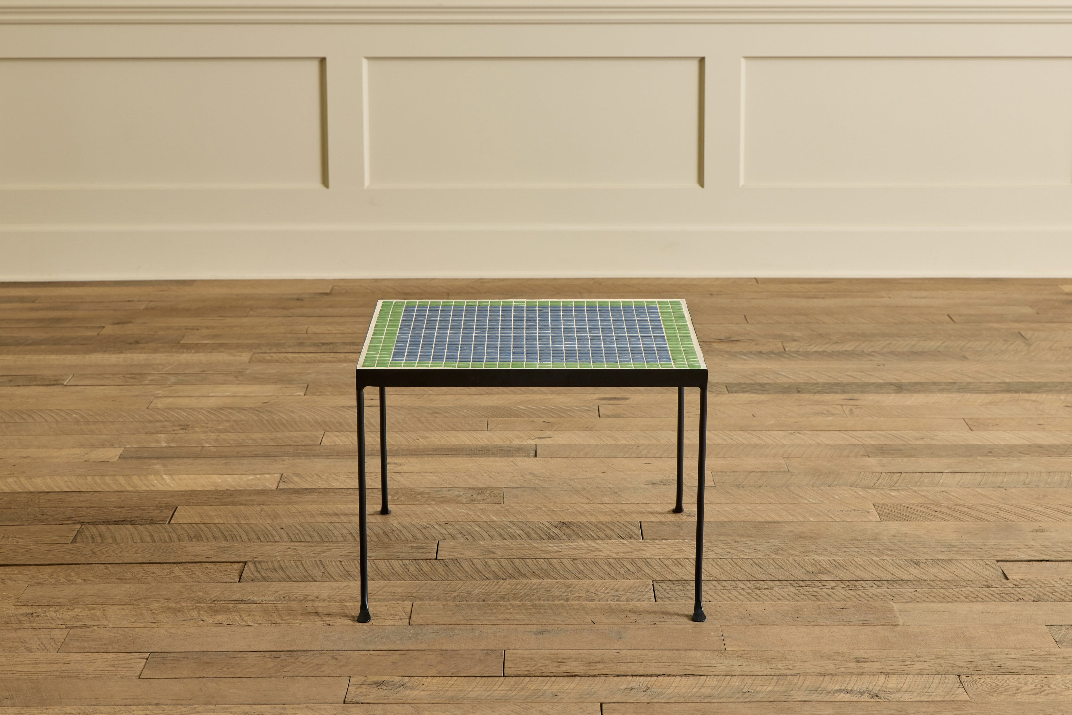 Mosaic Tile Side Table, Damascus and Clover