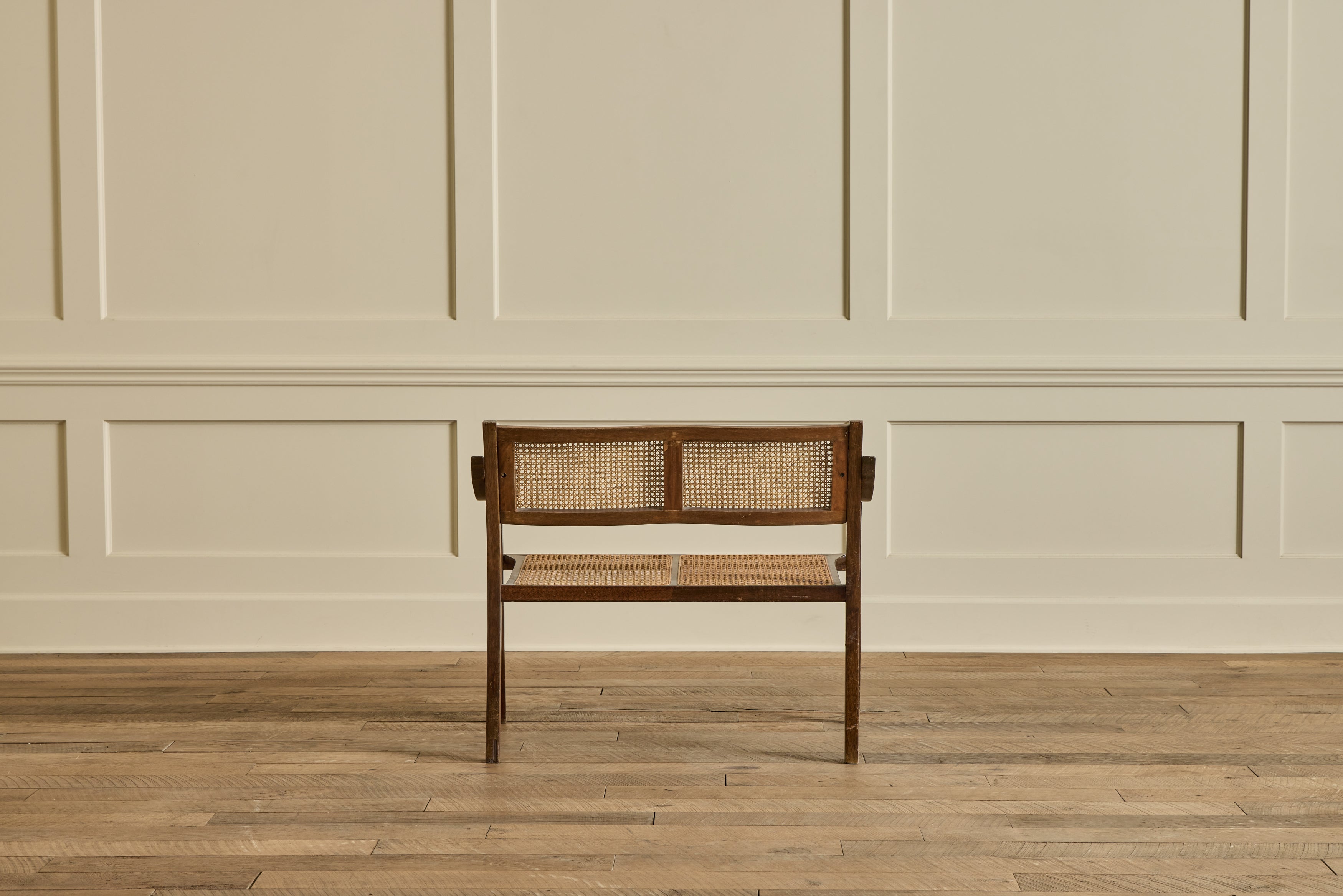 Early American Style Cane Bench