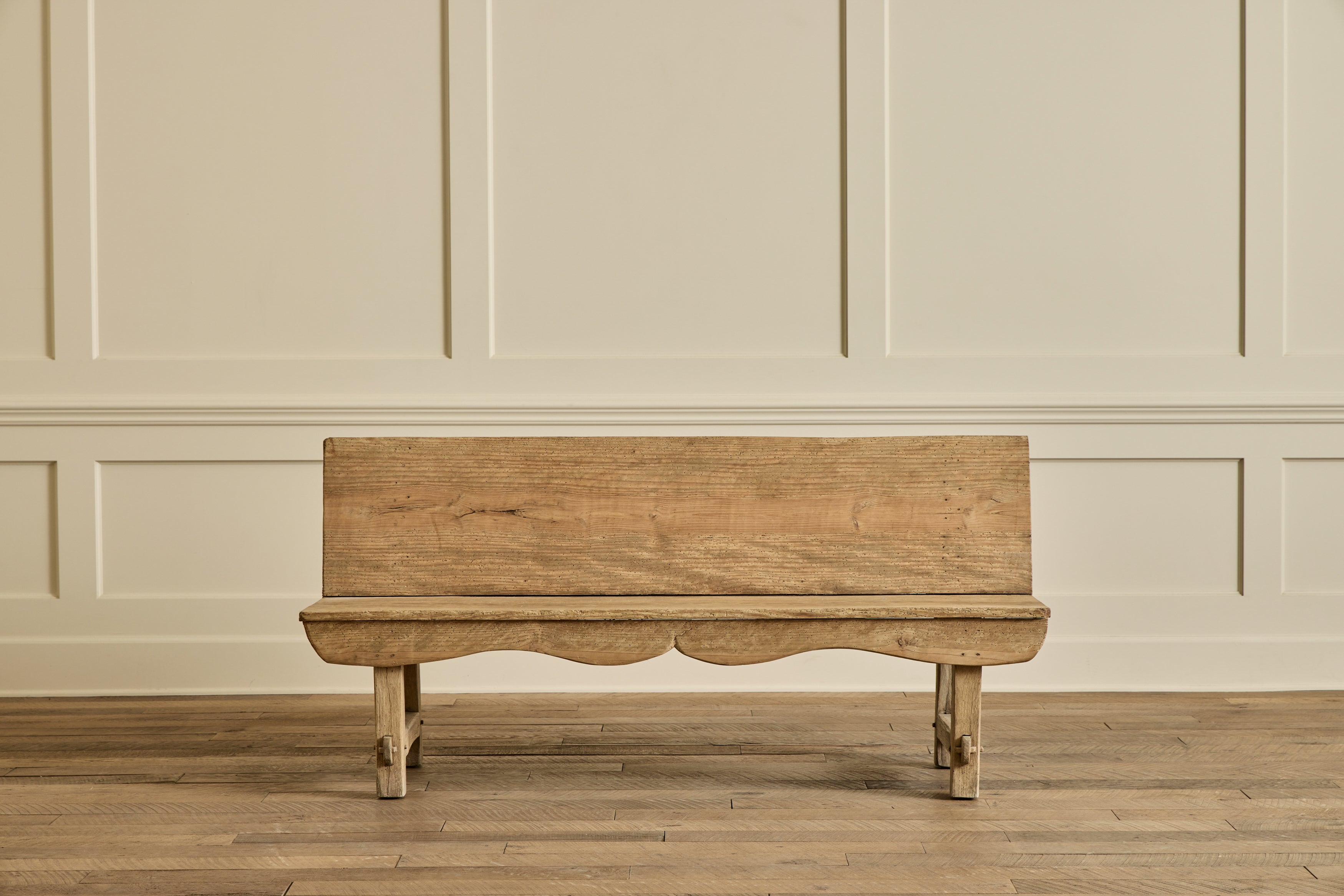 Spanish Pine Wood Bench