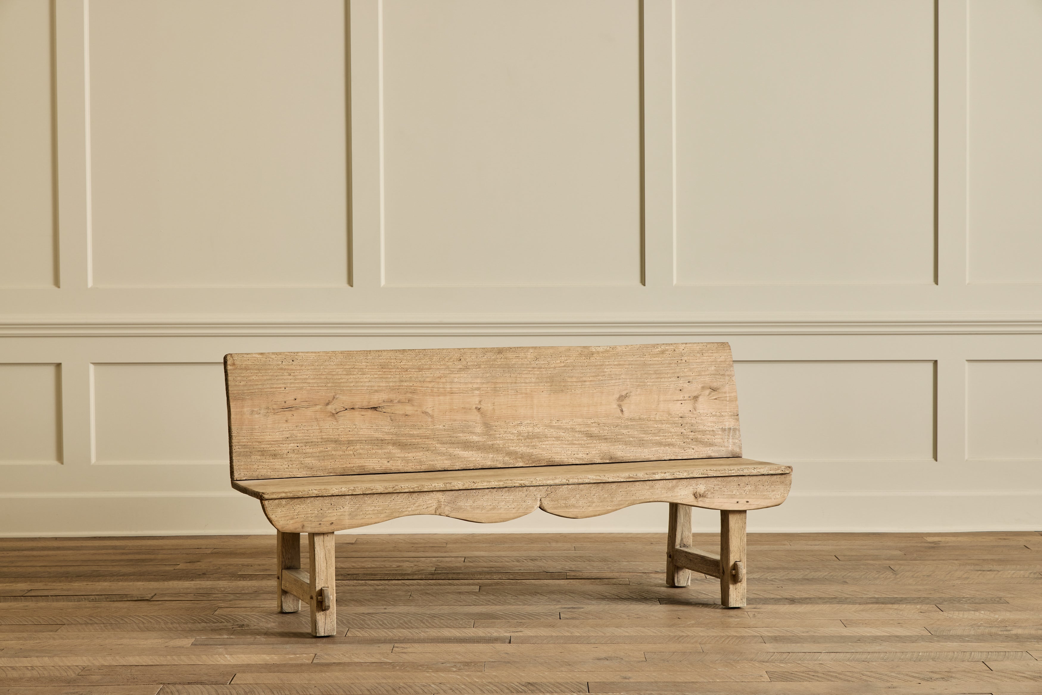 Spanish Pine Wood Bench