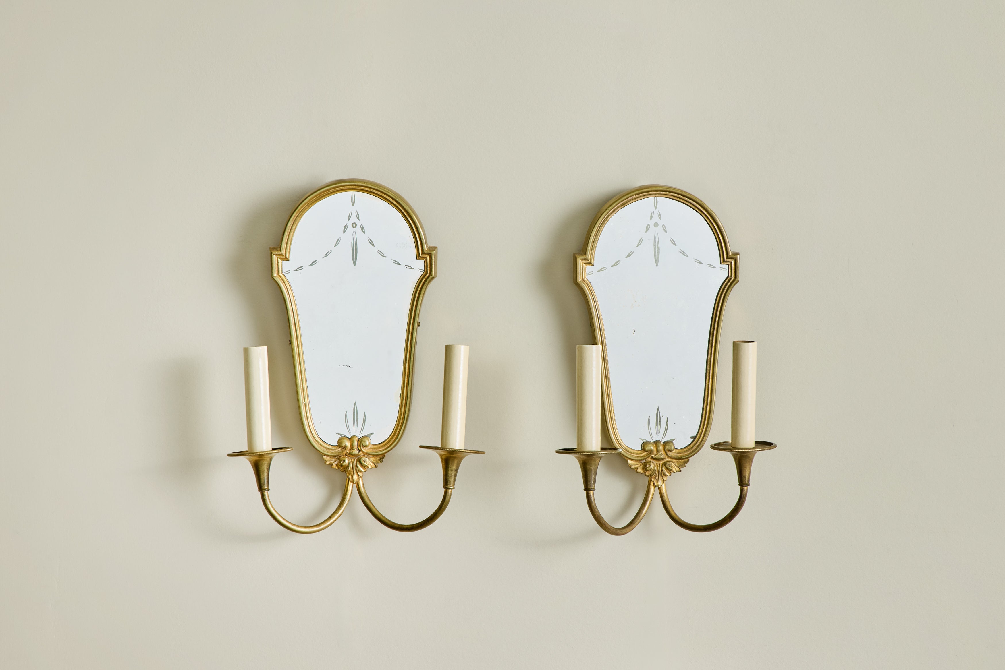 Pair of Neoclassical Mirror Sconces