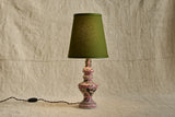 Pink Hand Painted Ceramic Lamp