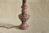 Pink Hand Painted Ceramic Lamp