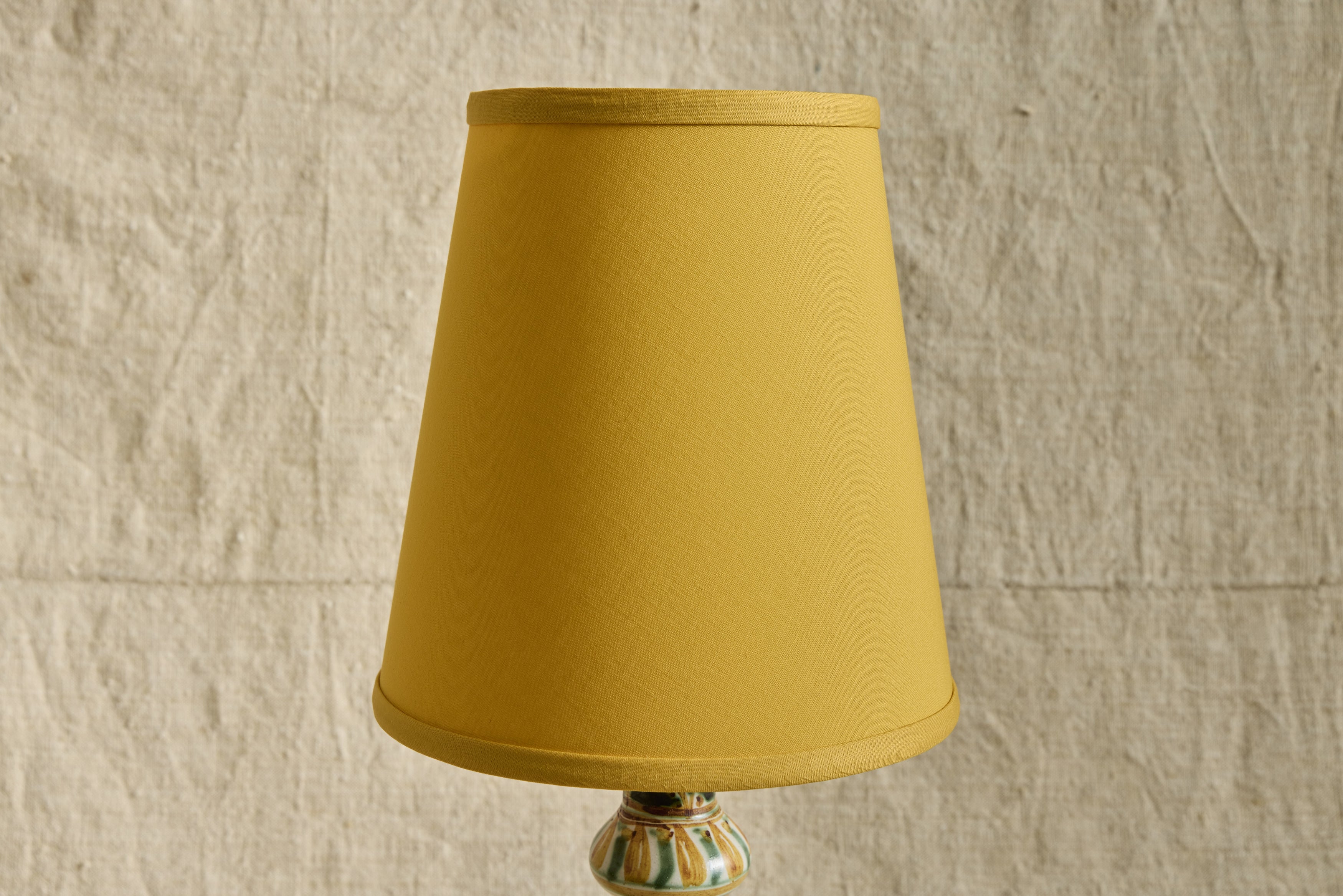 Yellow Hand Painted Ceramic Lamp