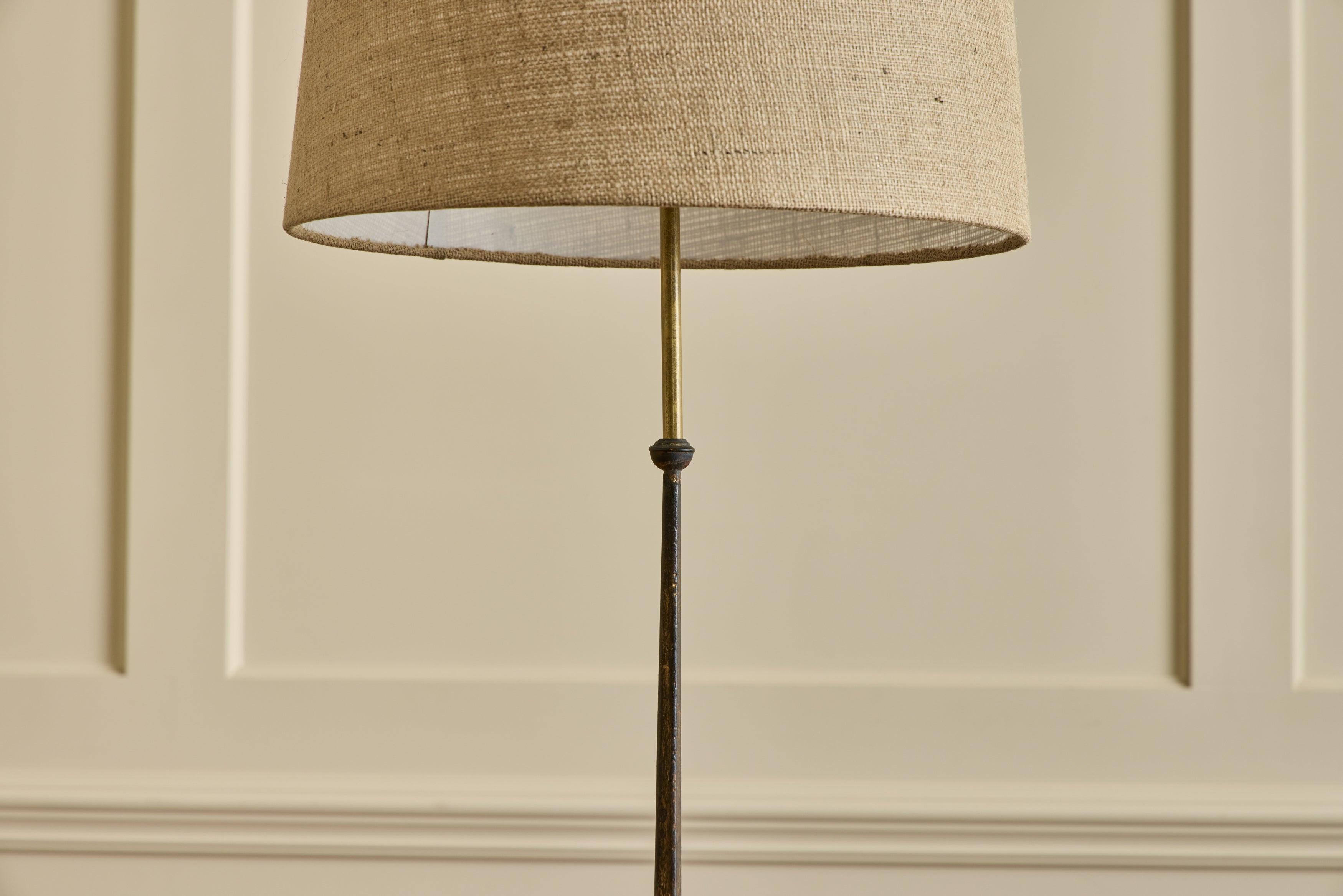 Gilt Iron Floor Lamp