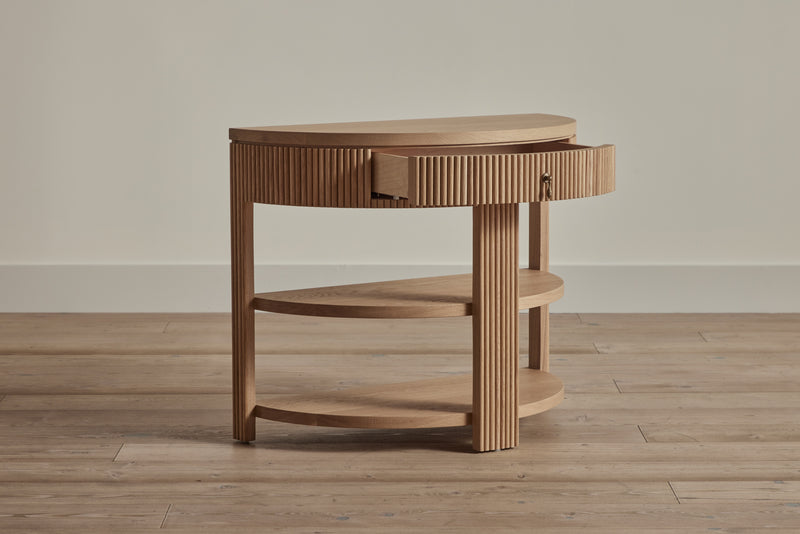 Nickey Kehoe Demilune Side Table - In Stock