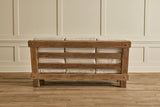 French Oak Brutalist Sofa No. 1