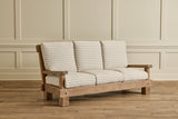 French Oak Brutalist Sofa No. 1