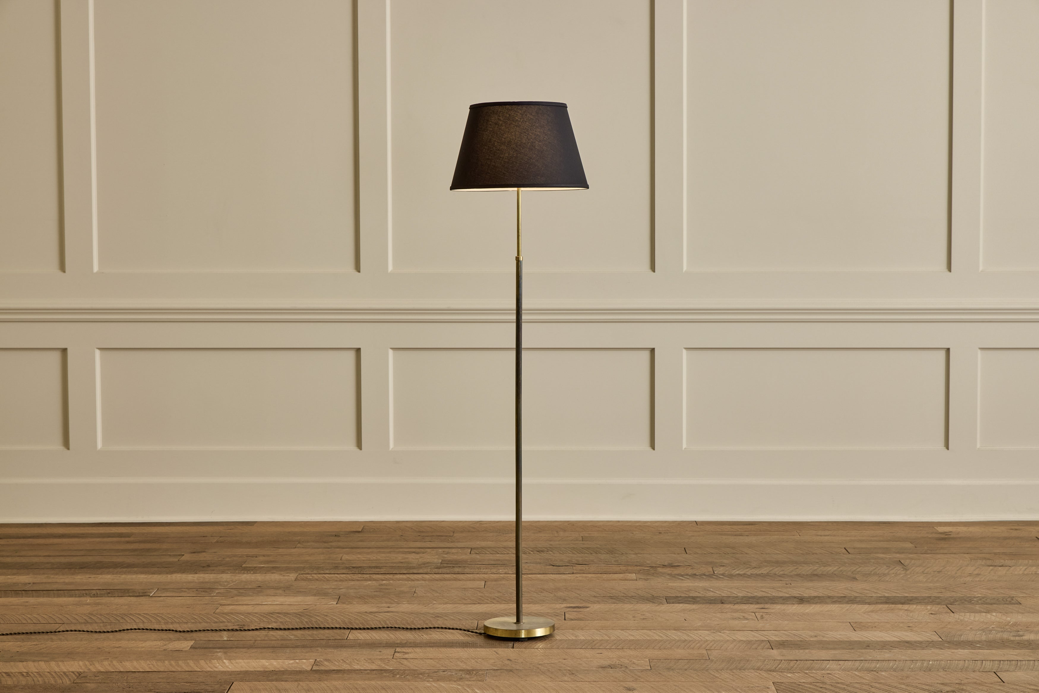 Mid Century Brass Floor Lamp