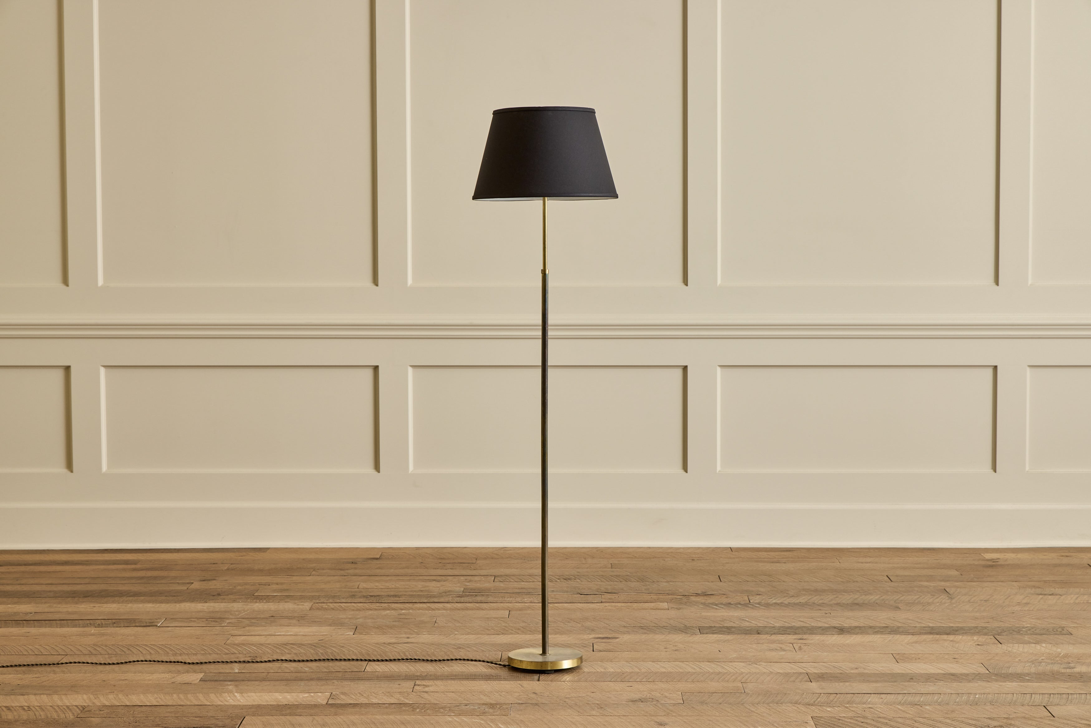 Mid Century Brass Floor Lamp
