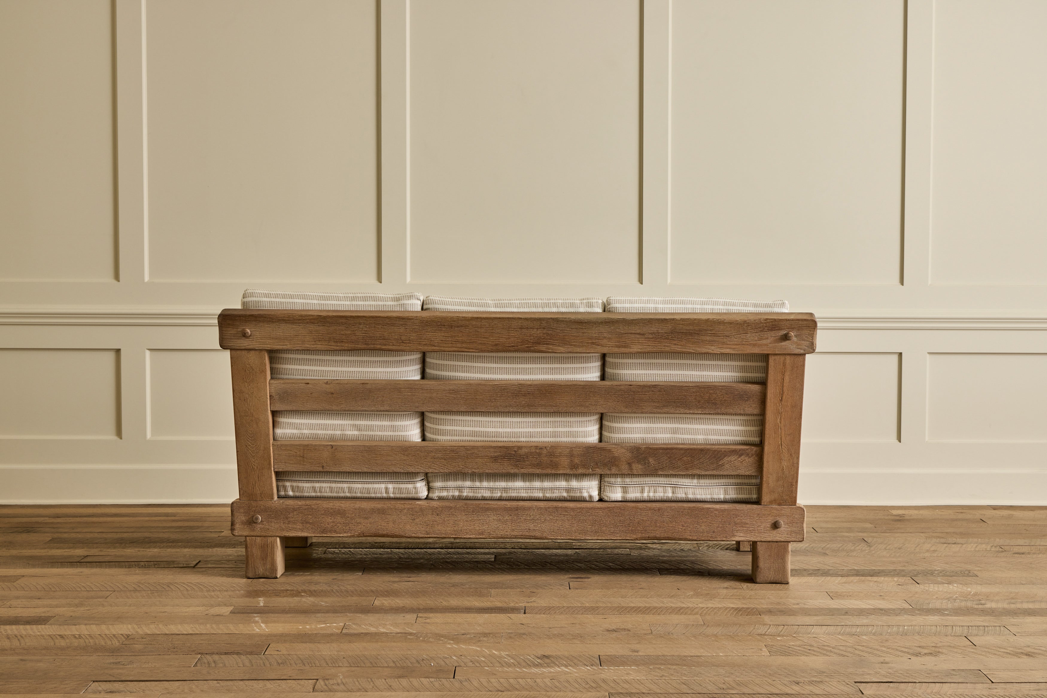 French Oak Brutalist Sofa No. 2