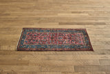 Pink & Blue Malayer Throw Rug 2'7 x 5'