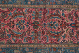 Pink & Blue Malayer Throw Rug 2'7 x 5'